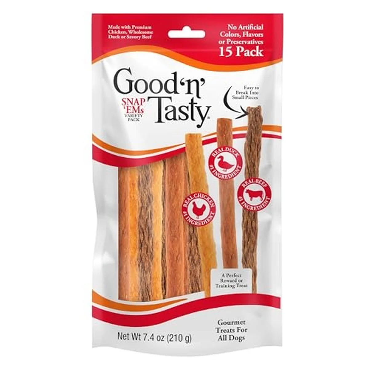 15 pack Triple Flavor Snap 'Ems Gourmet Variety Pack for All Dogs