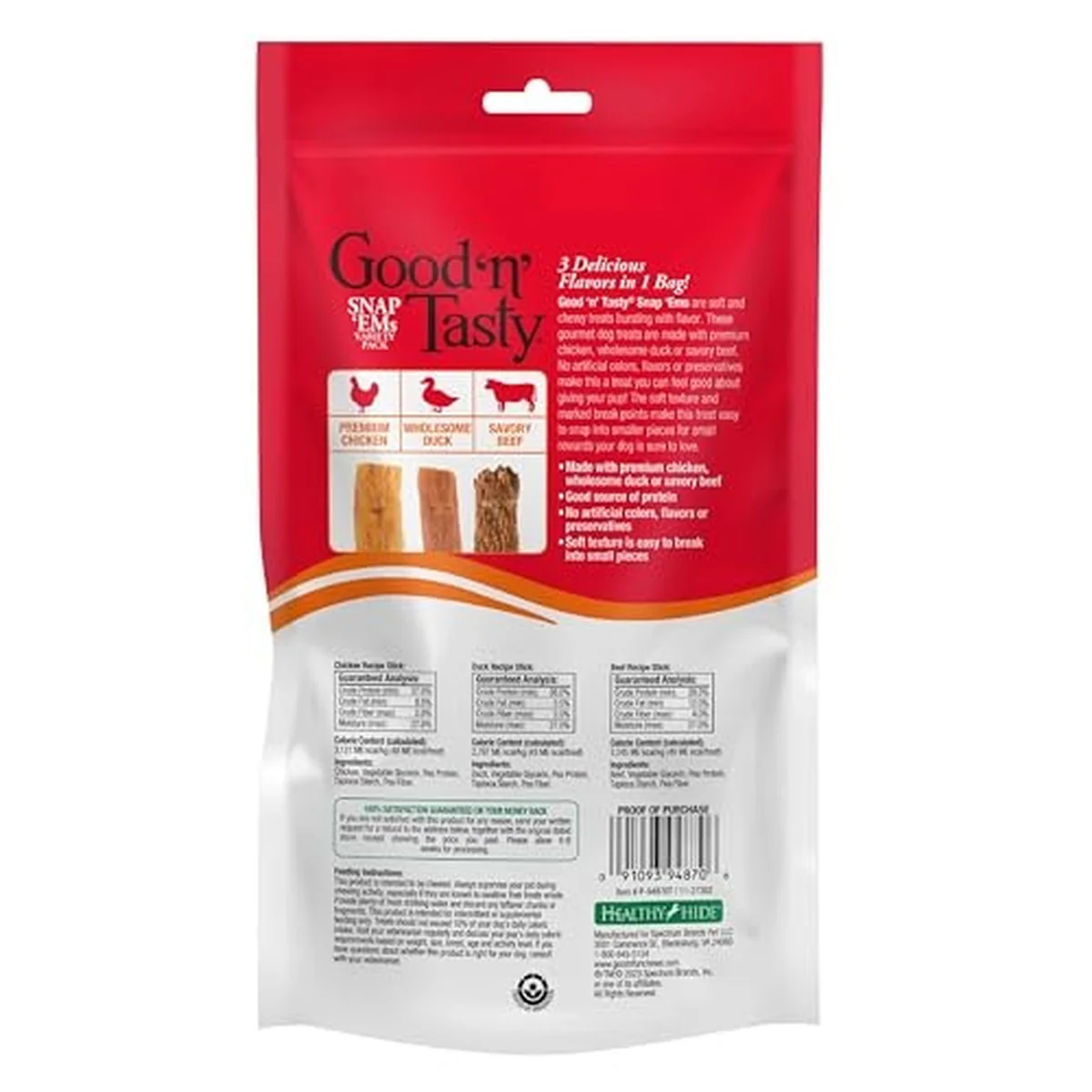 15 pack Triple Flavor Snap 'Ems Gourmet Variety Pack for All Dogs
