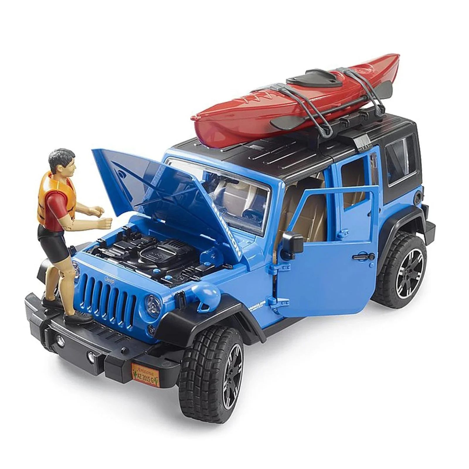 1247-1-16-jeep-wrangler-rubicon-unlimited-with-kayak-and-kayaker-2529-2.webp 1:16 Jeep Wrangler Rubicon Unlimited with Kayak and Kayaker 2529