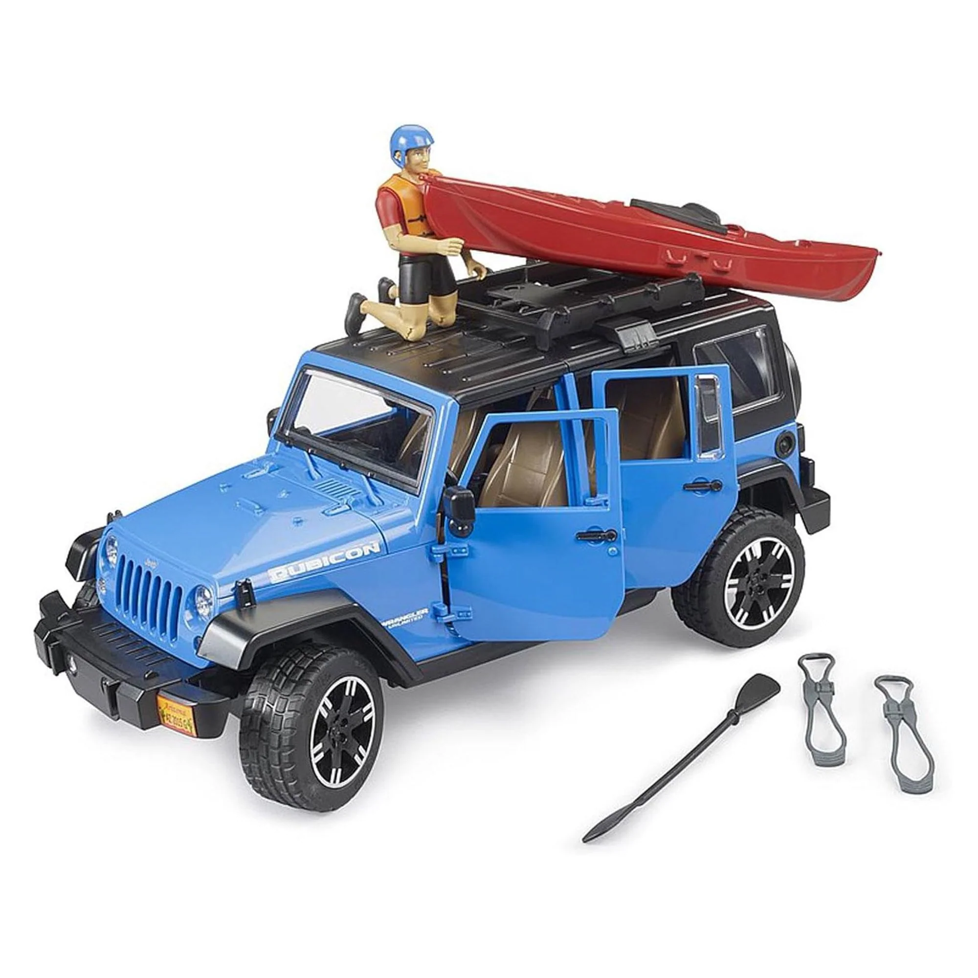 1247-1-16-jeep-wrangler-rubicon-unlimited-with-kayak-and-kayaker-2529-3.webp 1:16 Jeep Wrangler Rubicon Unlimited with Kayak and Kayaker 2529