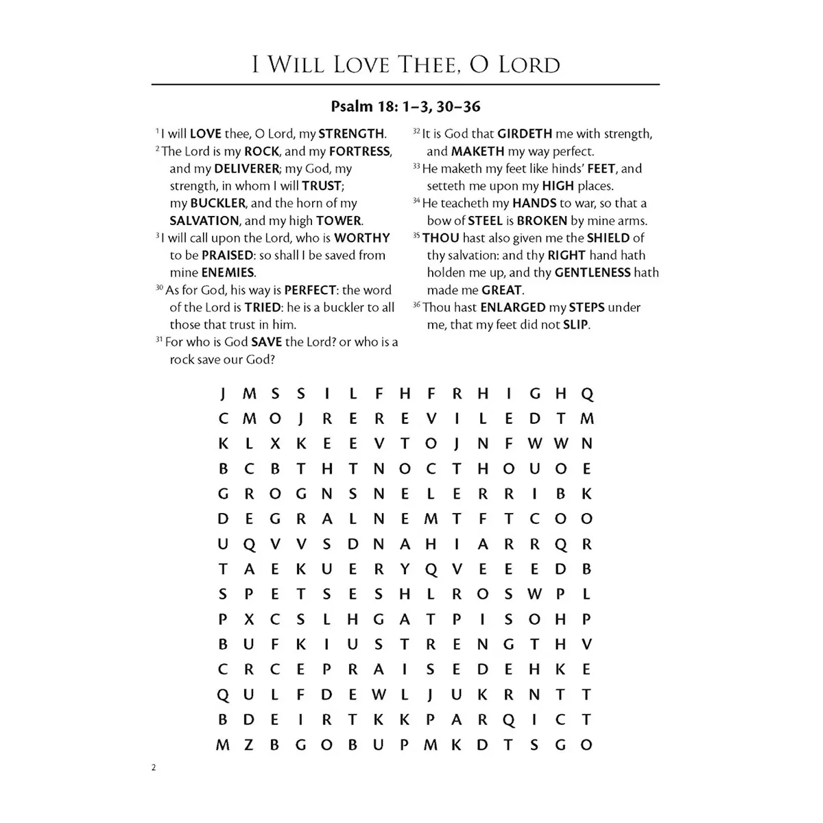 Psalms Large Print Word Search Puzzles 9780486853994