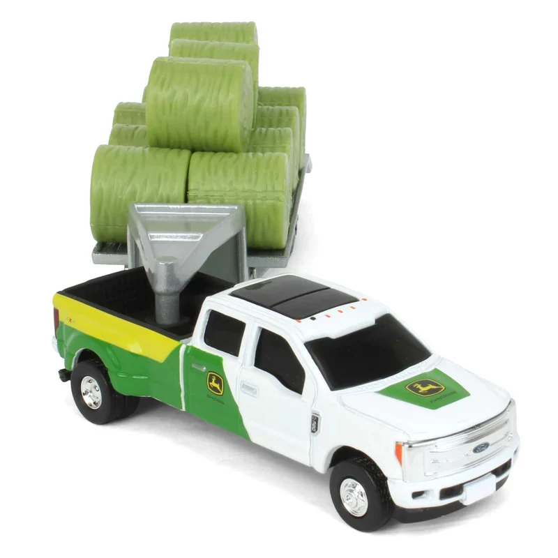 1315-1-64-john-deere-ford-f-350-pickup-truck-with-trailer-11-round-bales-45927-2.webp 1:64 John Deere Ford F-350 Pickup Truck with Trailer & 11 Round Bales 45927