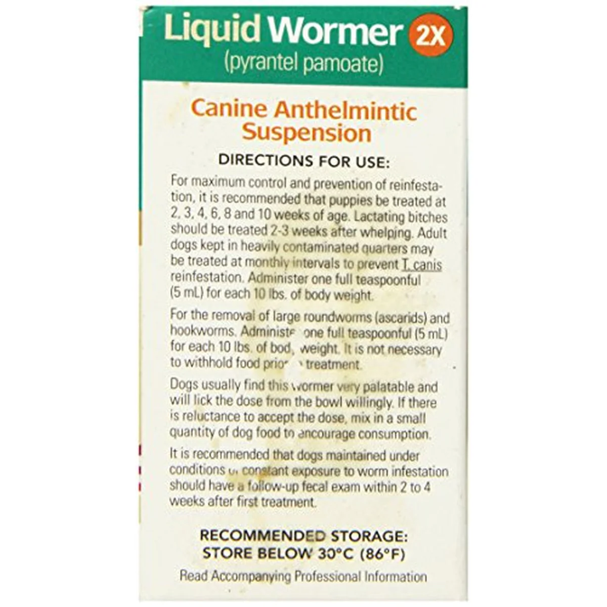 2 oz Liquid Dog Wormer