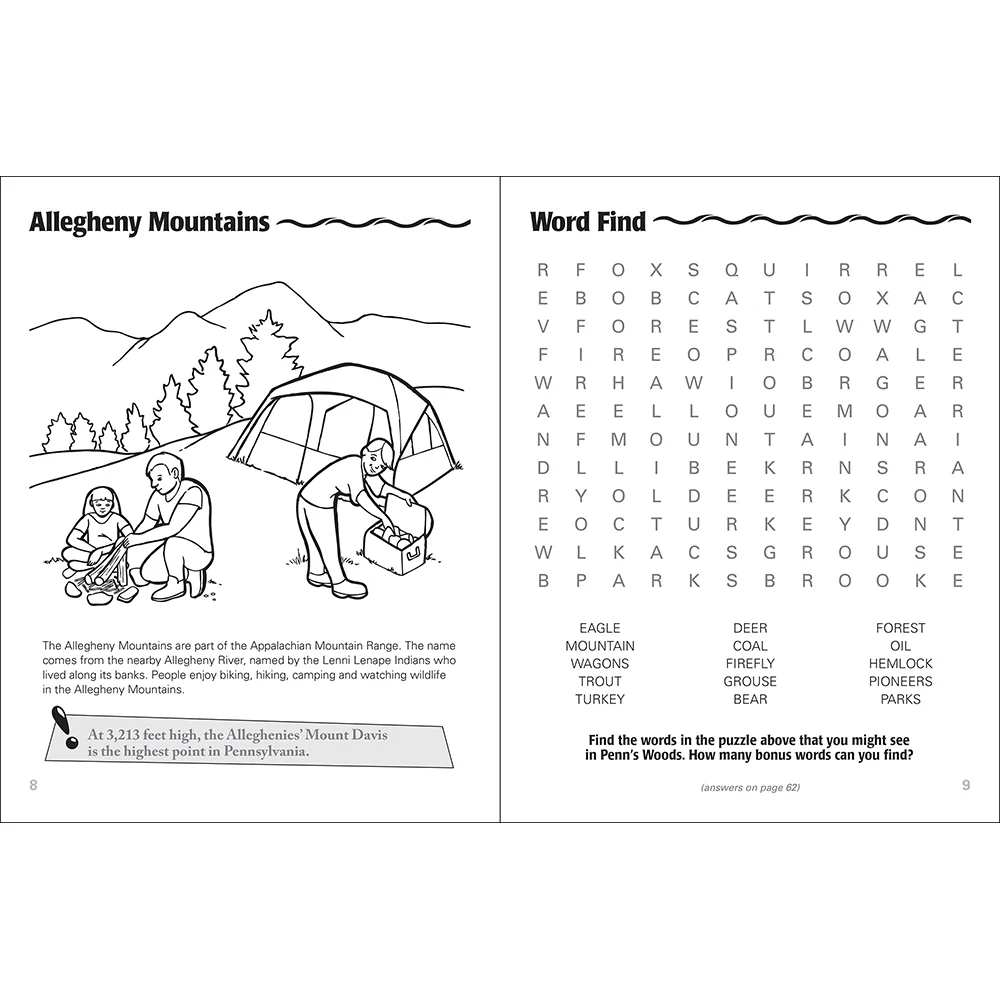 Pennsylvania Activity Book 50595
