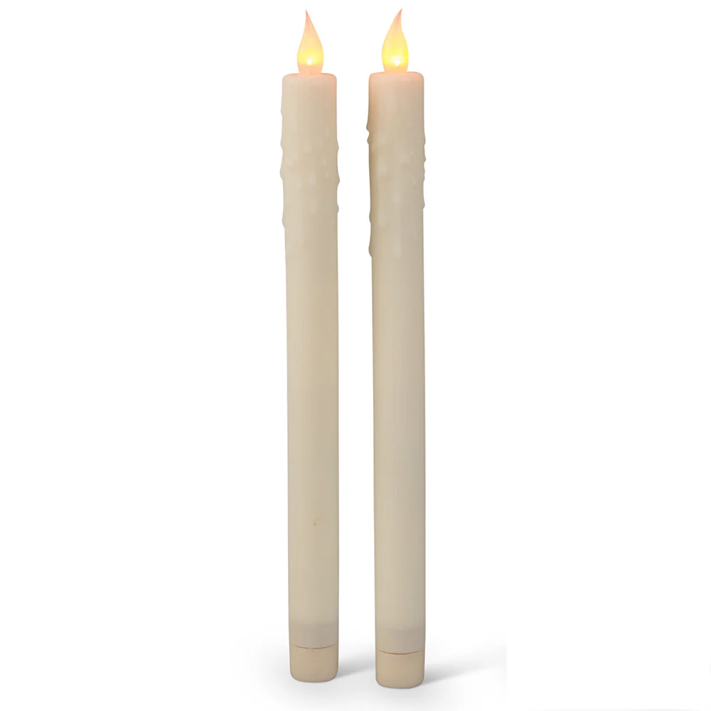 2-Piece LED Taper Candles Set 43213