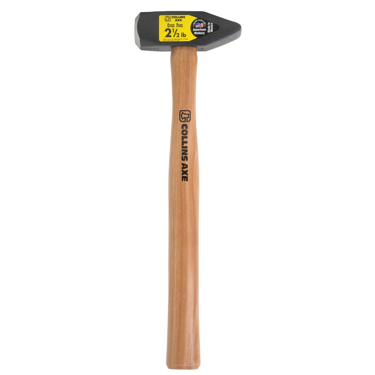 1611-2.5-lb-steel-cross-peen-blacksmith-hammer-16-in.-hickory-handle-1.webp 2.5 lb Steel Cross Peen Blacksmith Hammer 16 in. Hickory Handle