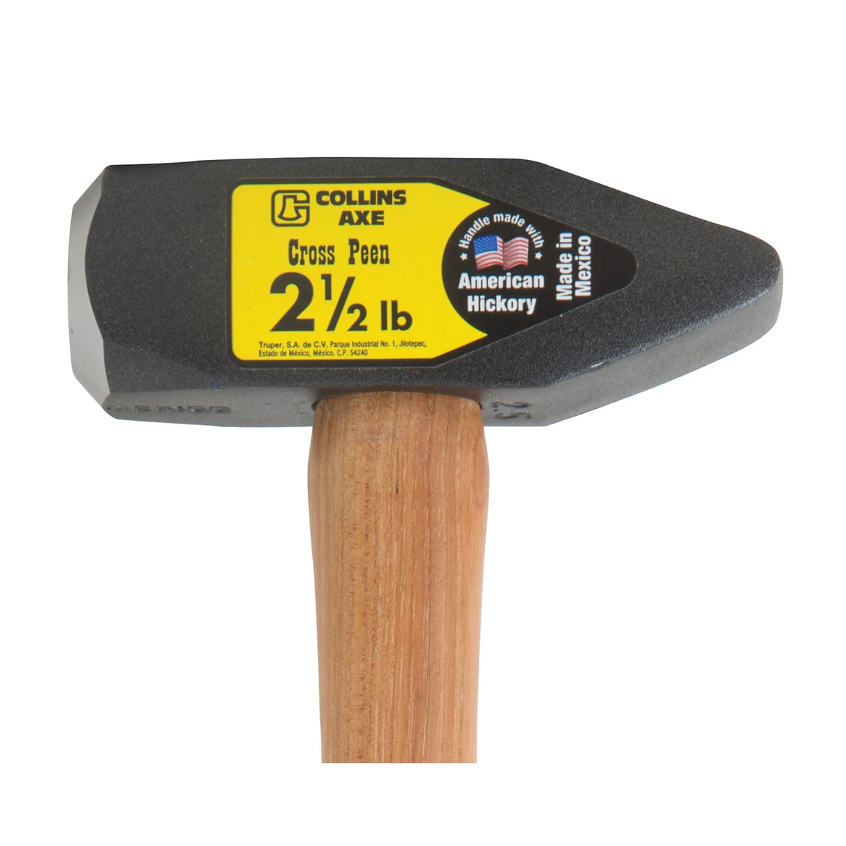 1611-2.5-lb-steel-cross-peen-blacksmith-hammer-16-in.-hickory-handle-2.webp 2.5 lb Steel Cross Peen Blacksmith Hammer 16 in. Hickory Handle