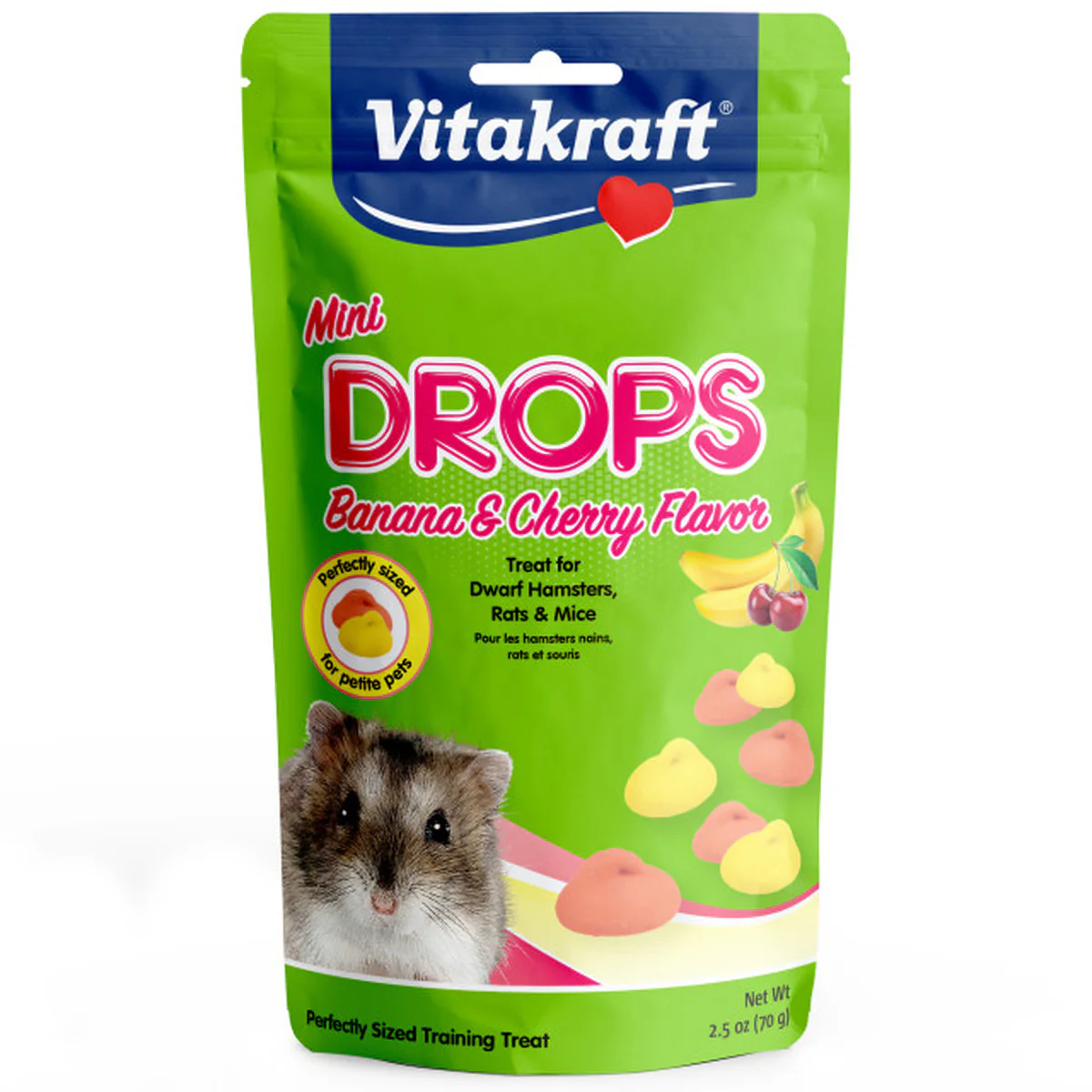 2.5 oz Mini Drops Treats - Banana & Cherry