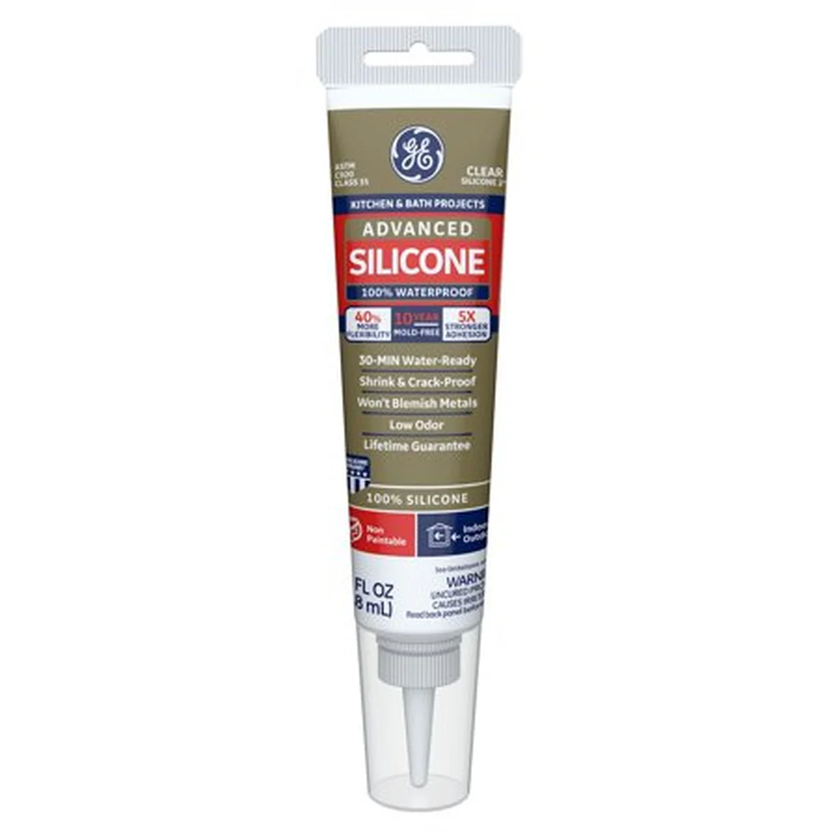 1650-2.8-oz-clear-advanced-silicone-kitchen-bath-sealant-1.webp 2.8 oz Clear Advanced Silicone Kitchen & Bath Sealant