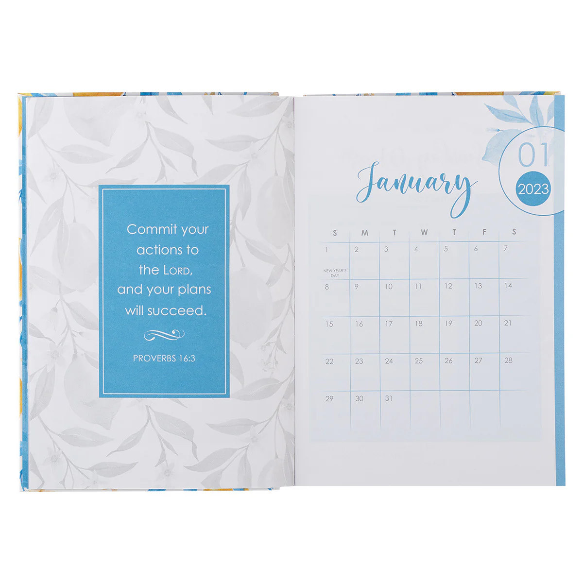 2023 He Restores My Soul Hardcover Daily Planner PLN003