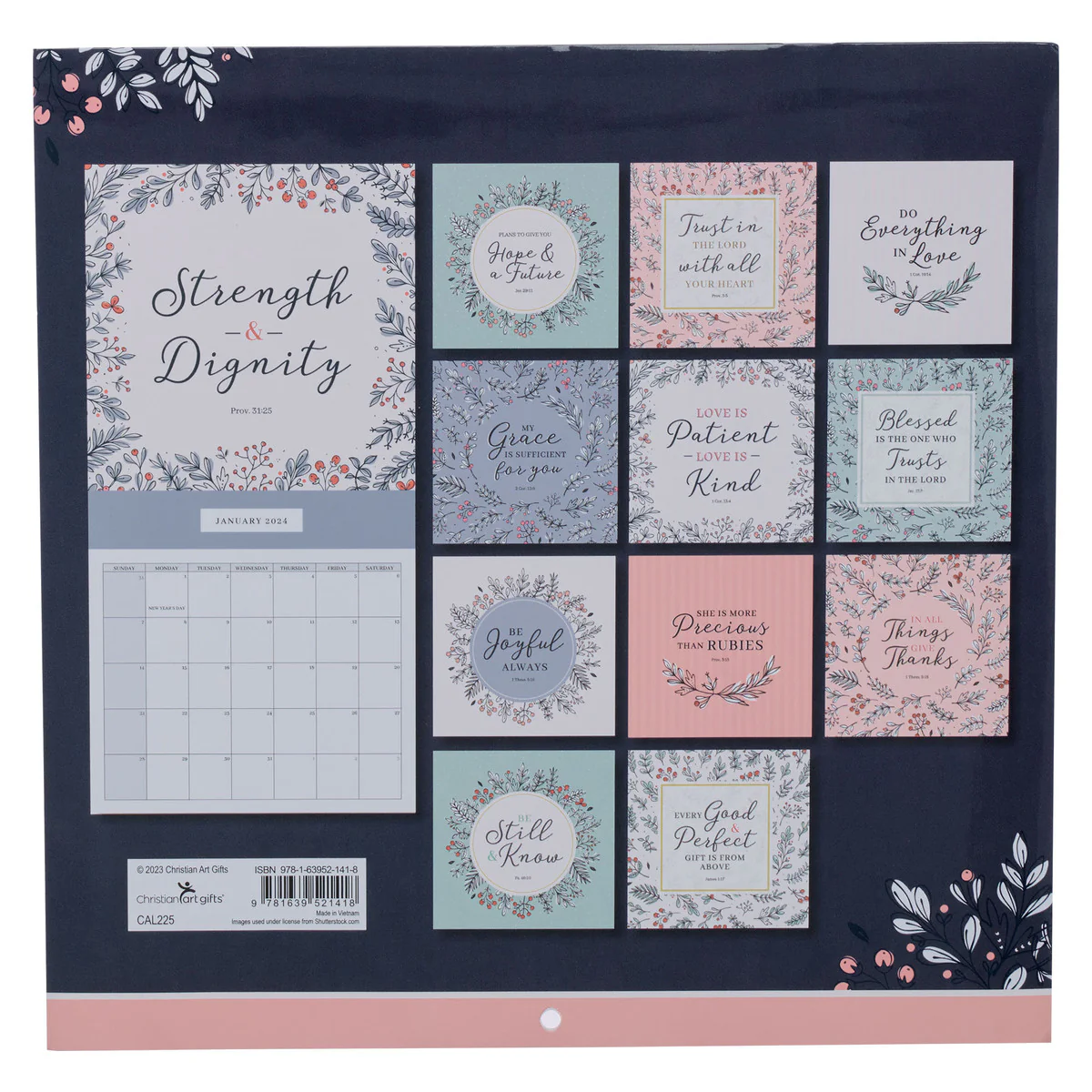 2024 All Things Through Christ Wall Calendar CAL225