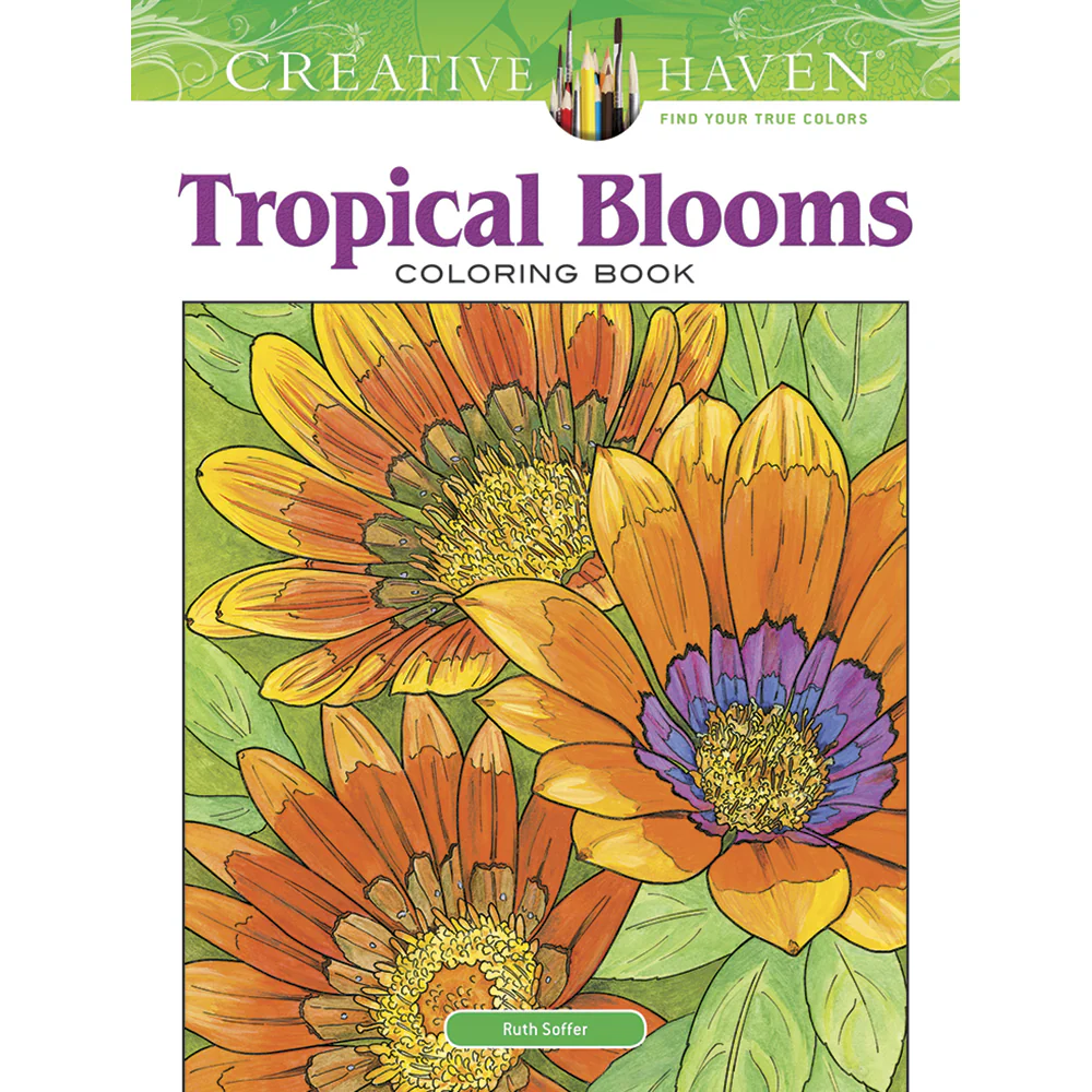 Tropical Blooms Coloring Book 978486811987