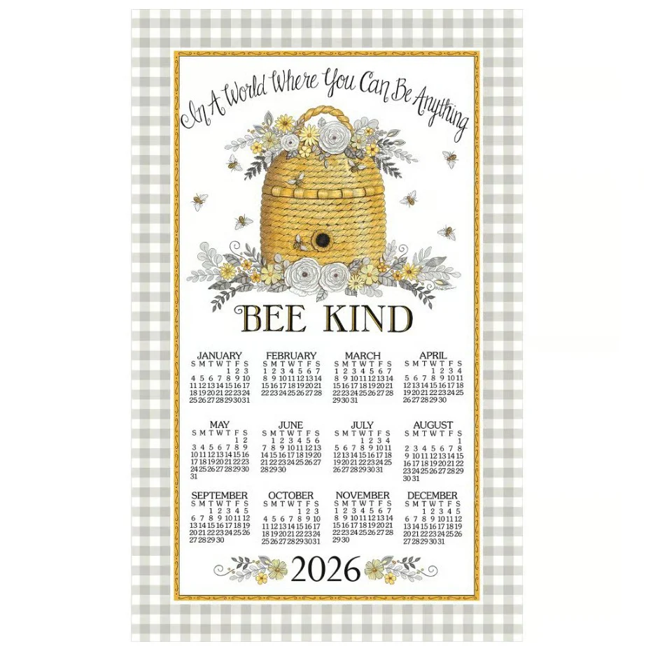 2026 Calendar Towels