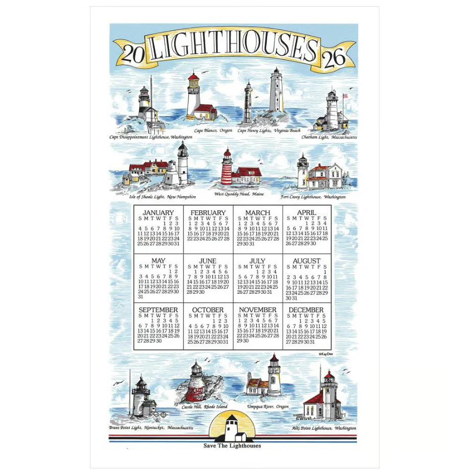 2026 Calendar Towels