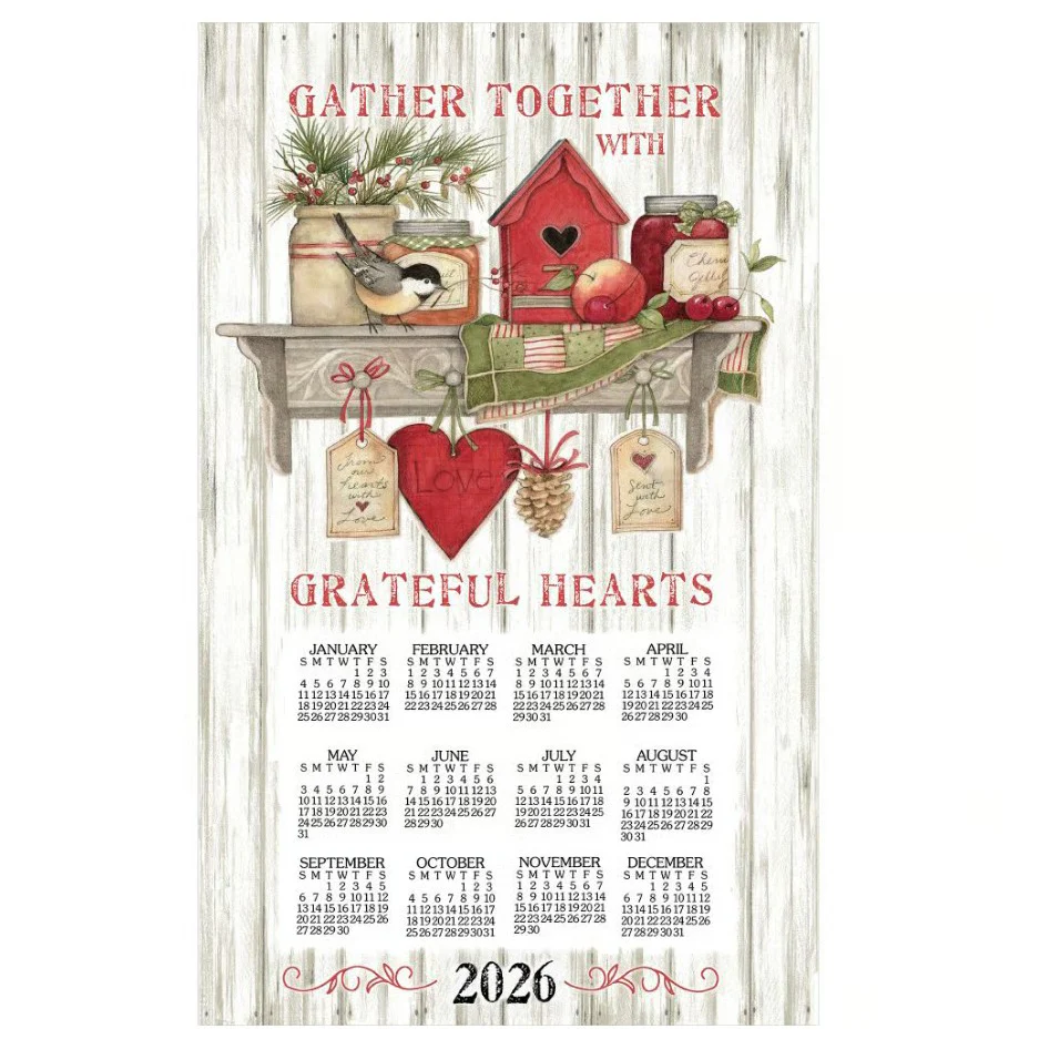 2026 Calendar Towels