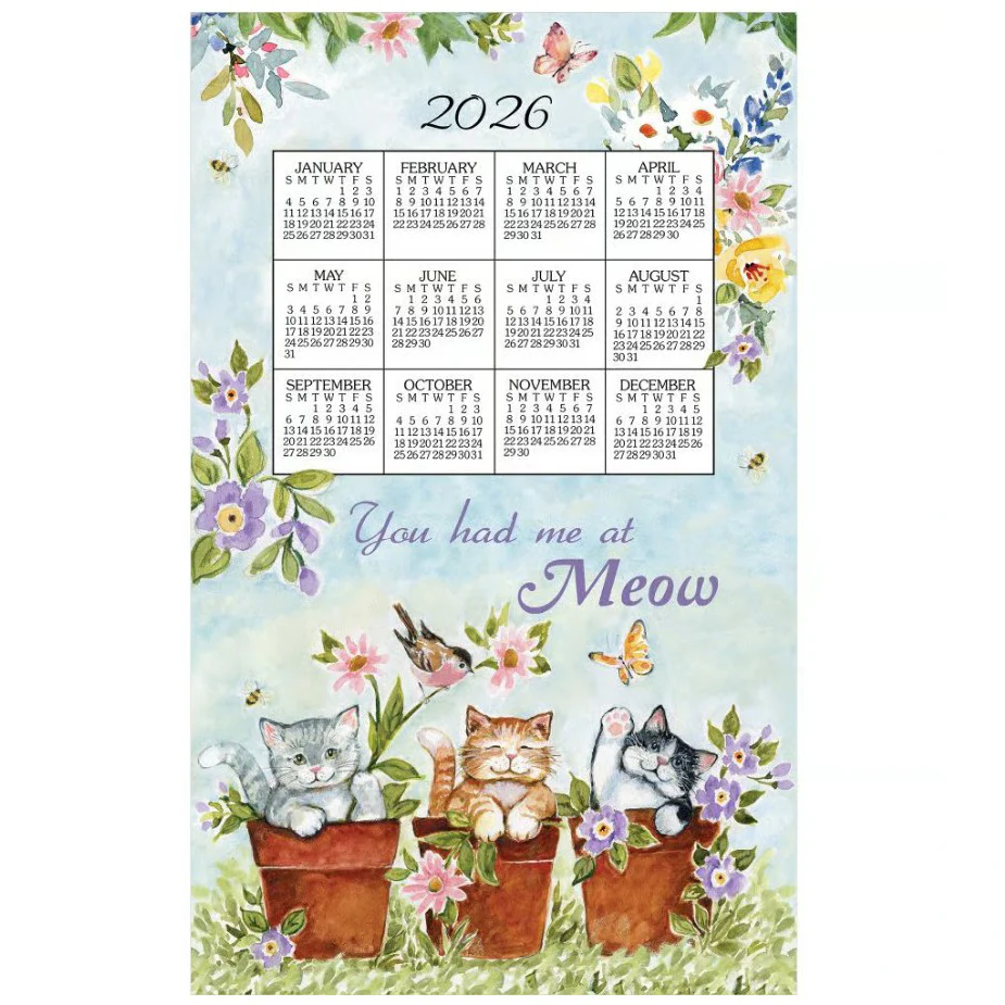 2026 Calendar Towels