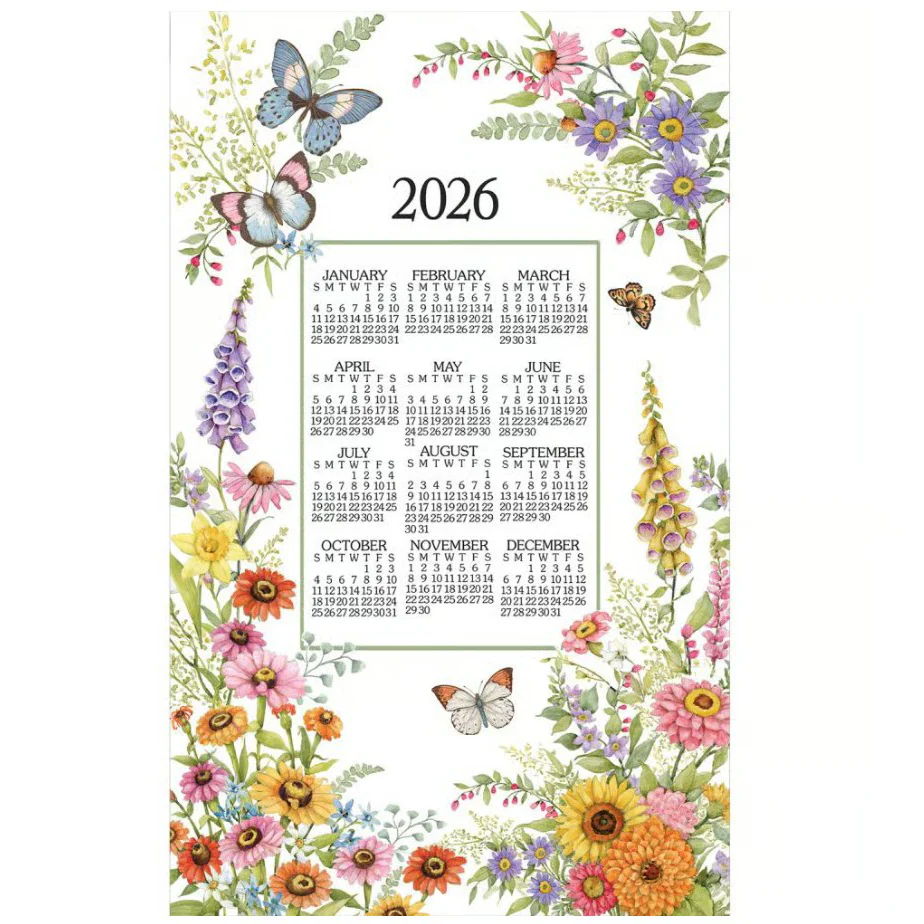 2026 Calendar Towels