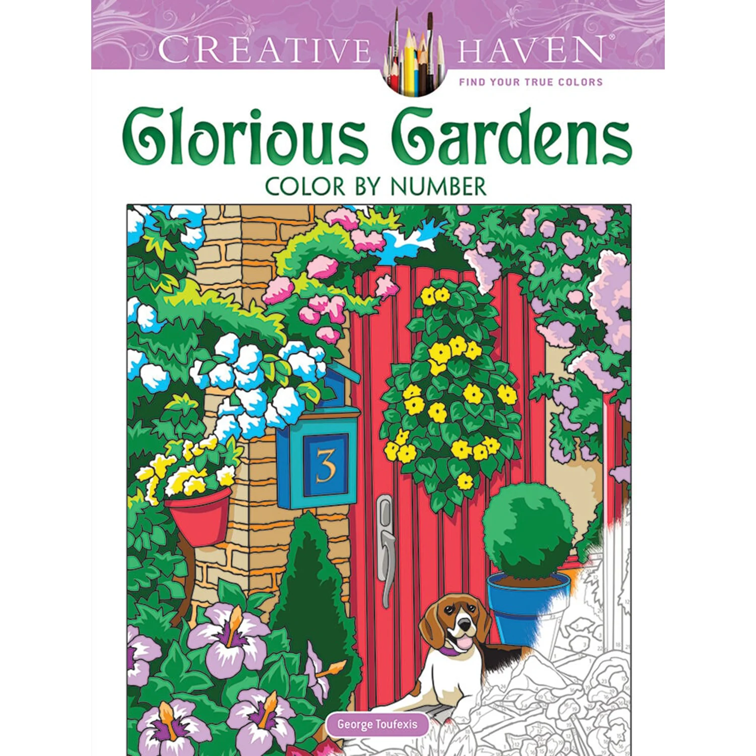 Glorious Gardens Color by Number Book 9780486836690