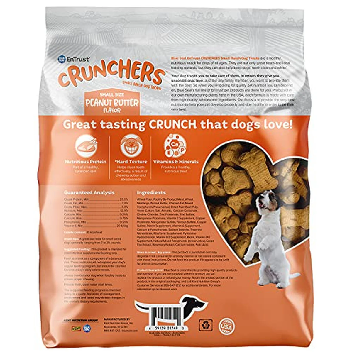 3.5 lbs Crunchers Dog Treats Peanut Butter