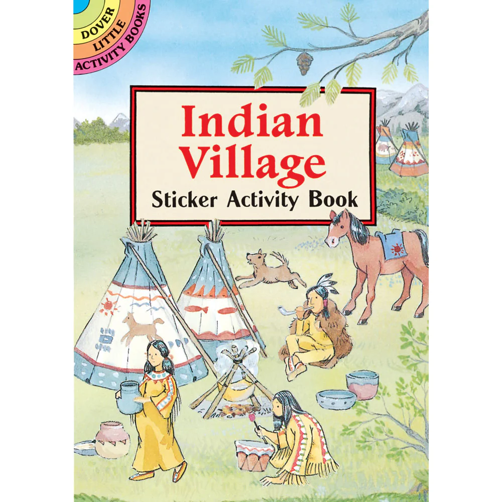 Indian Village Sticker Activity Book 048629644X