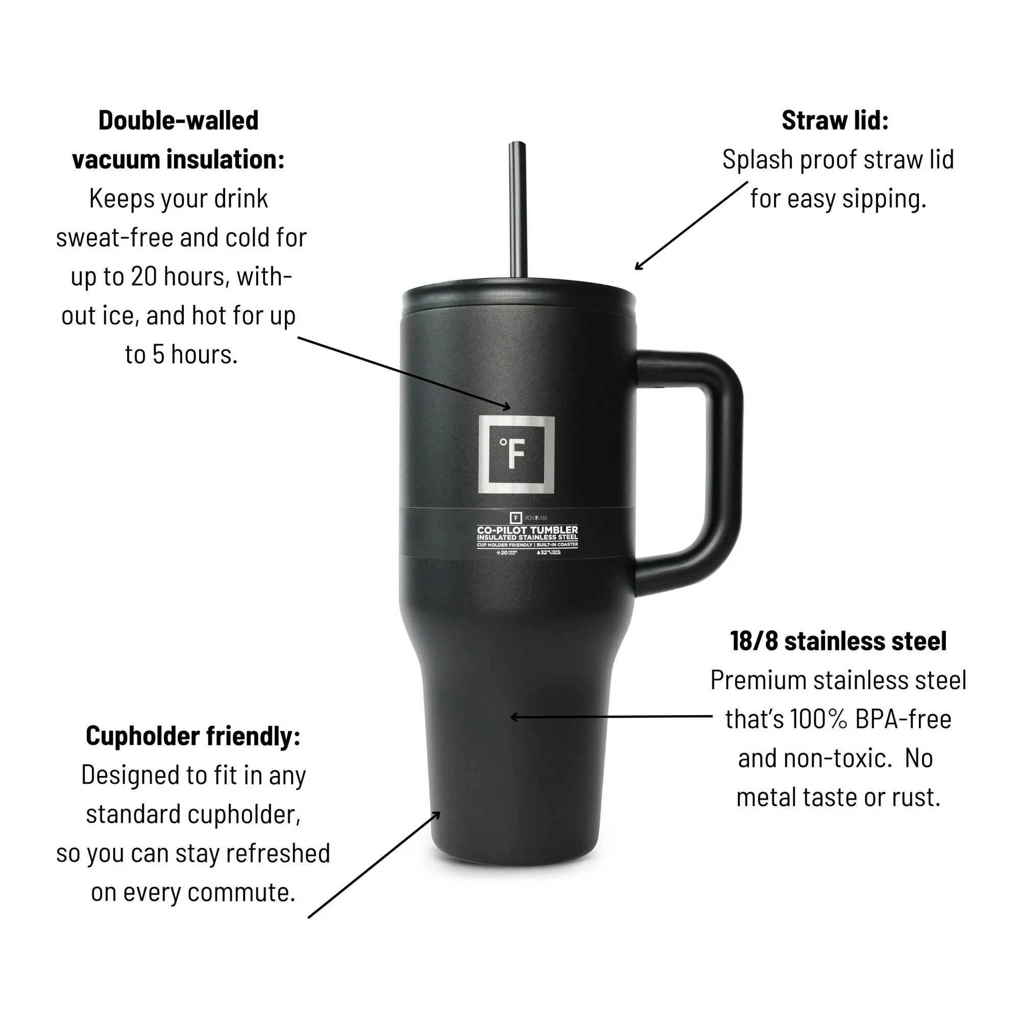32 oz. Co-Pilot Tumbler Travel Mug