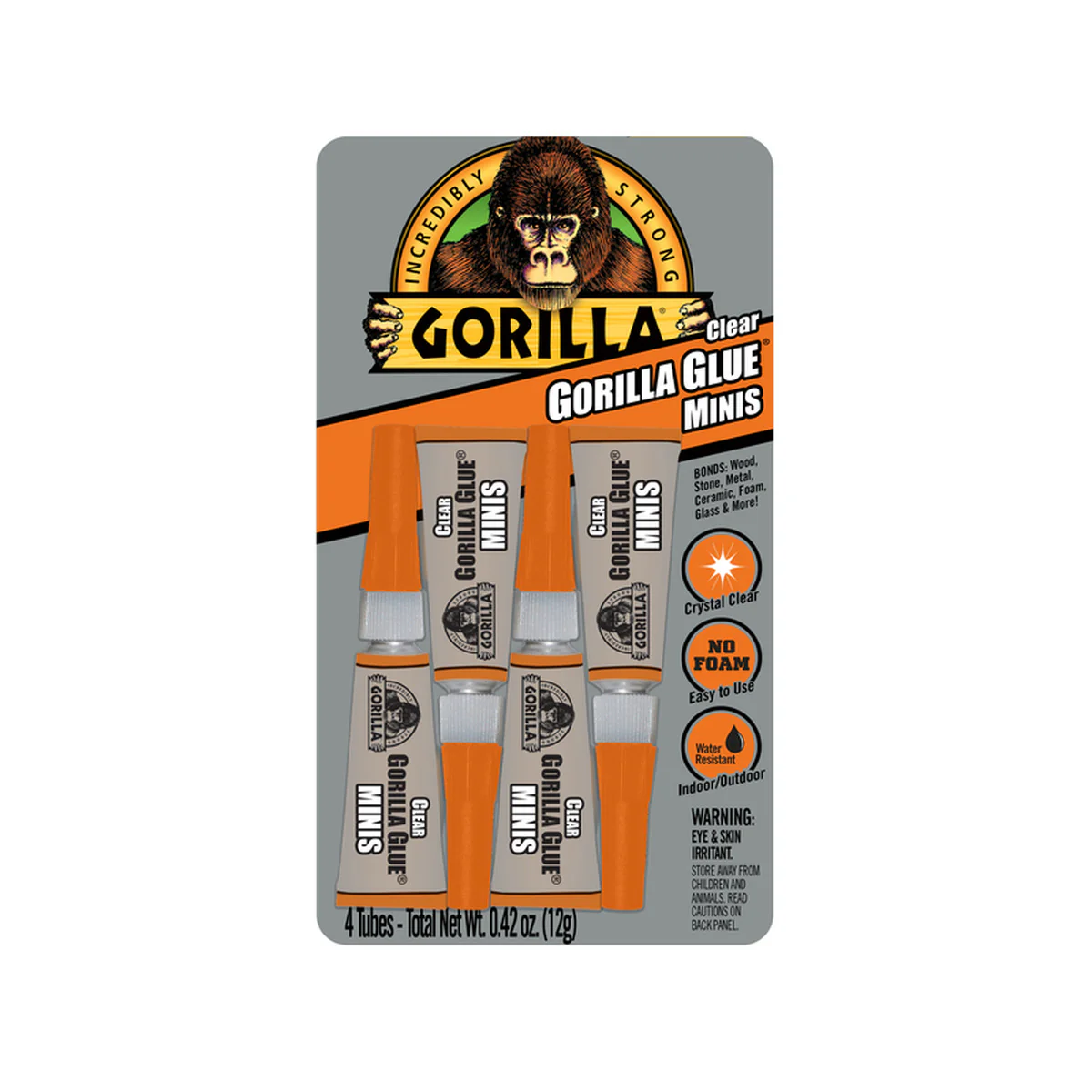 4-Pack Clear Glue Mini Tubes