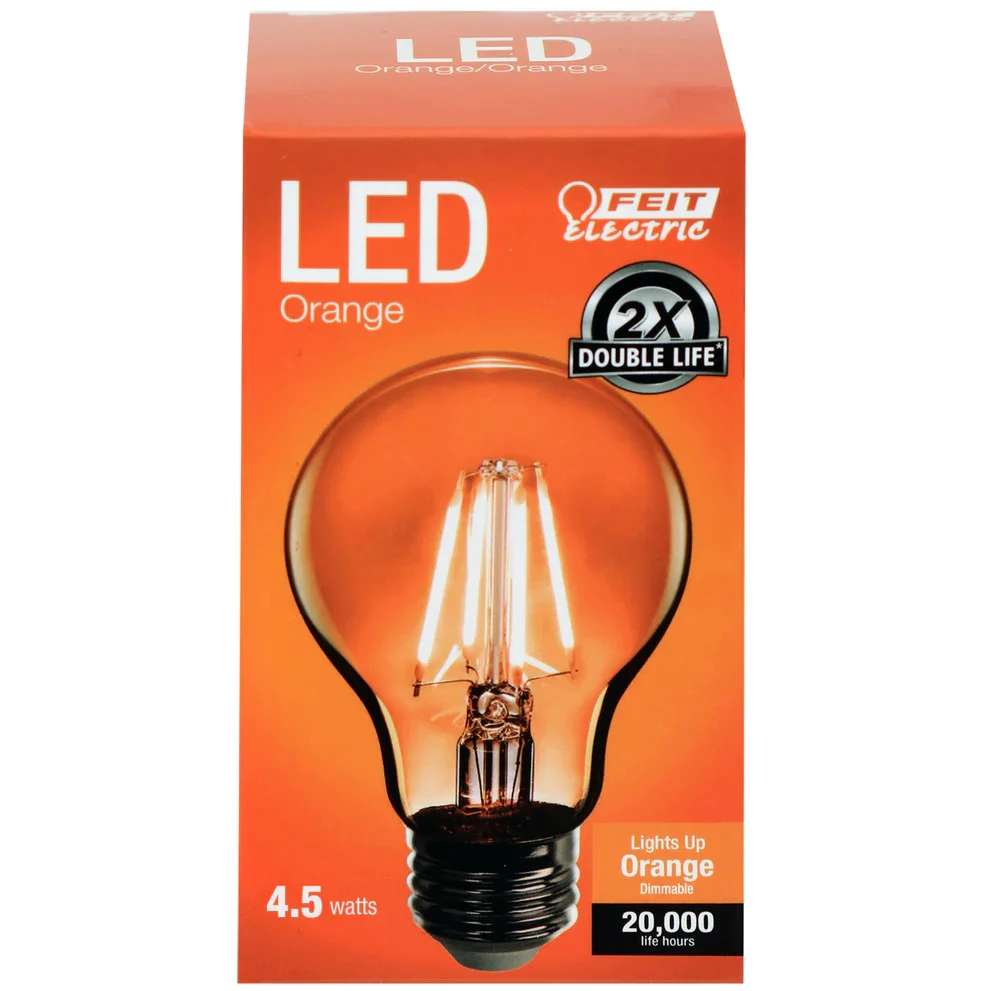 4.5W A19 Dimmable LED Filament Light Bulbs
