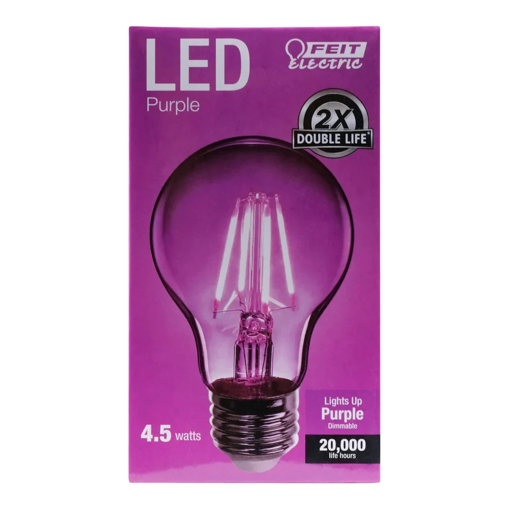 4.5W A19 Dimmable LED Filament Light Bulbs