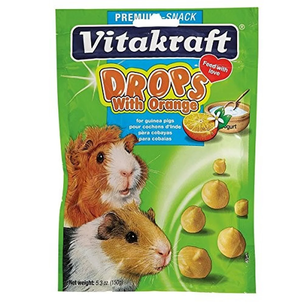 5 oz Orange Drop Treats for Guinea Pigs