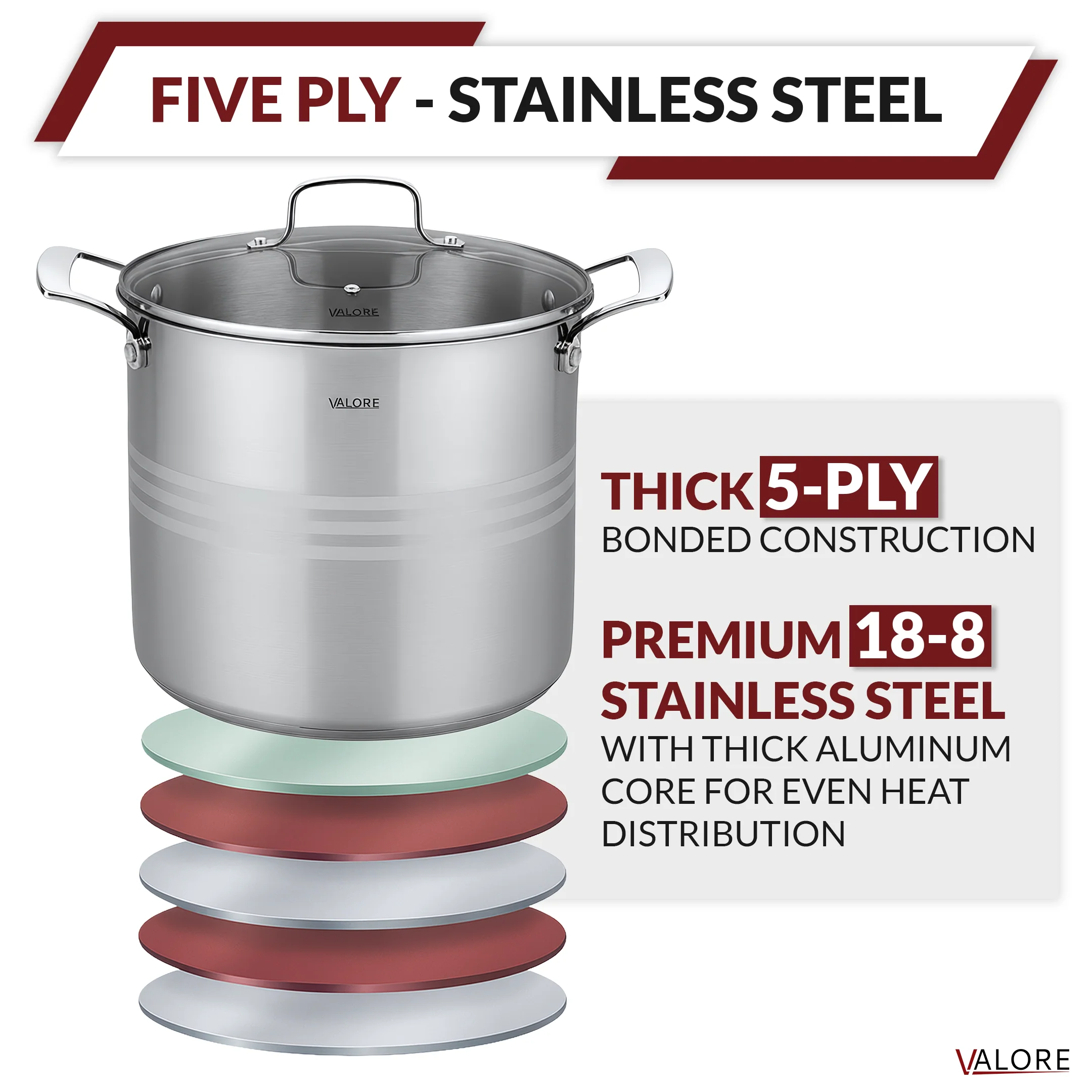 2572-5-ply-stainless-steel-stock-pot-350-0095-7.webp 5 Ply Stainless Steel Stock Pot 350-0095