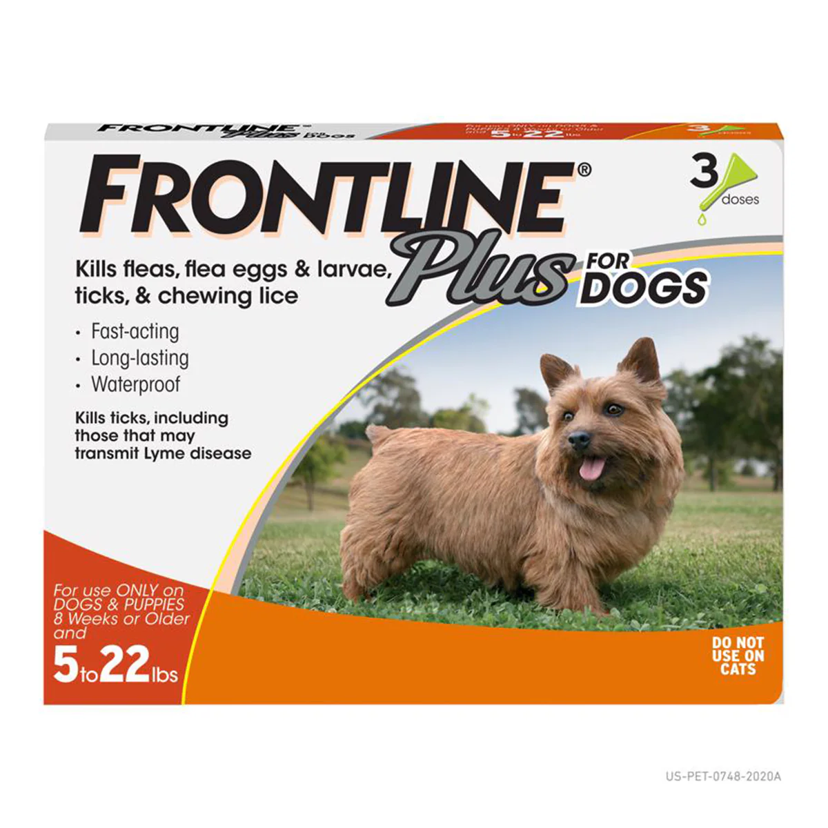 5 to 22 lb. Dog Flea and Tick Liquid Drops 0.02 oz. 3 pk 2500