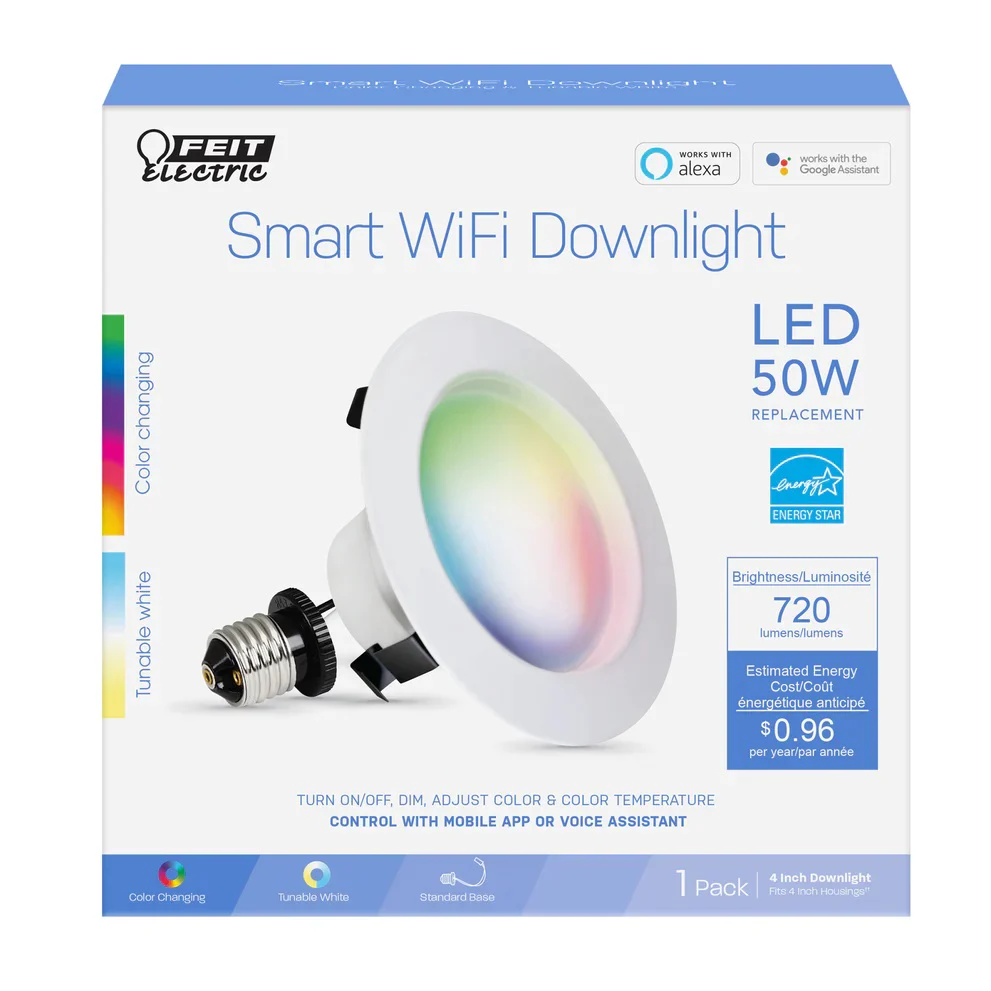 2651-50w-color-changing-led-smart-wifi-downlight-ledr4-rgbw-ag-1.webp 50W Color Changing LED Smart WiFi Downlight LEDR4/RGBW/AG