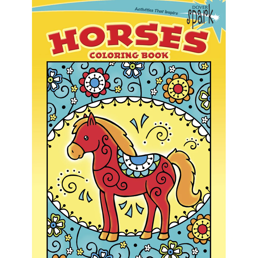 Horses Coloring Book 0486802124