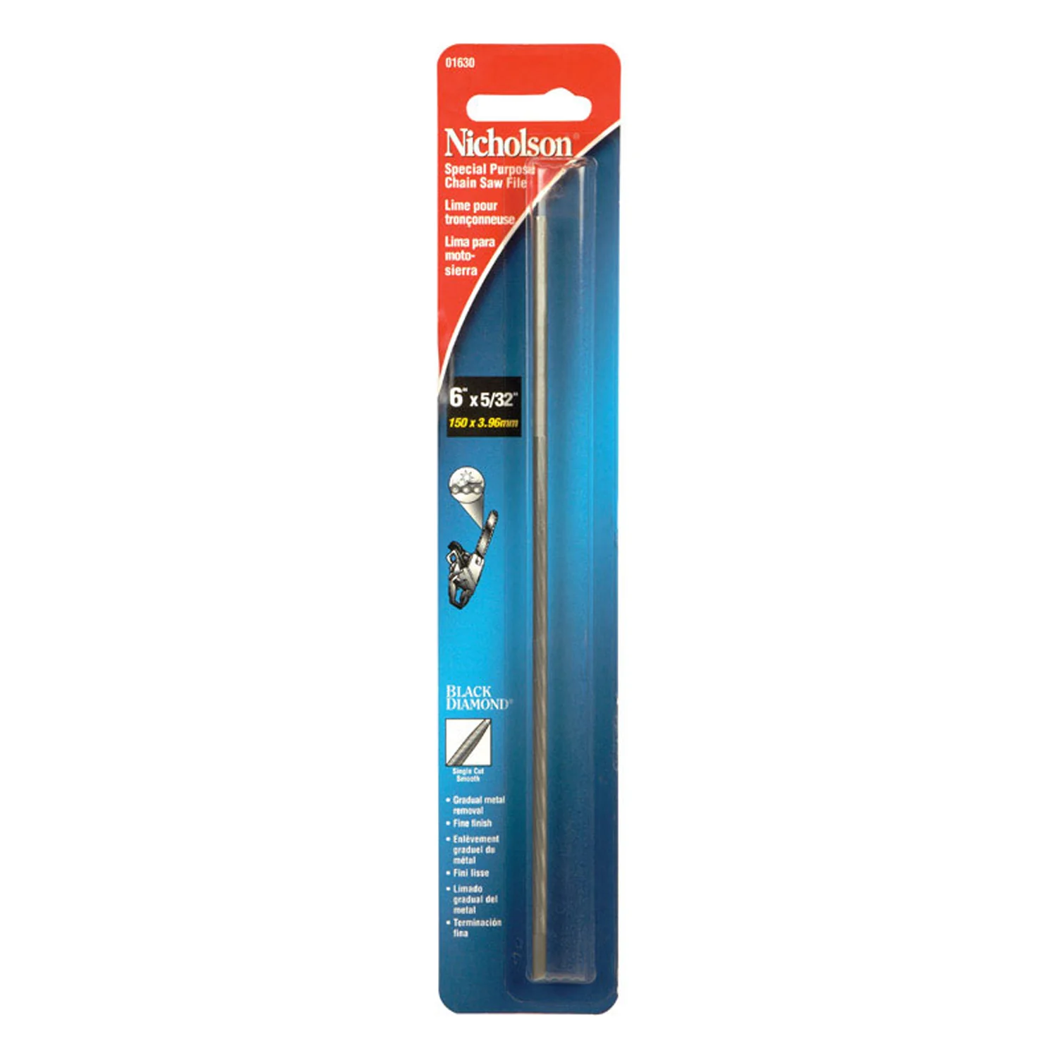6 in. L High Carbon Steel File 01630 23782
