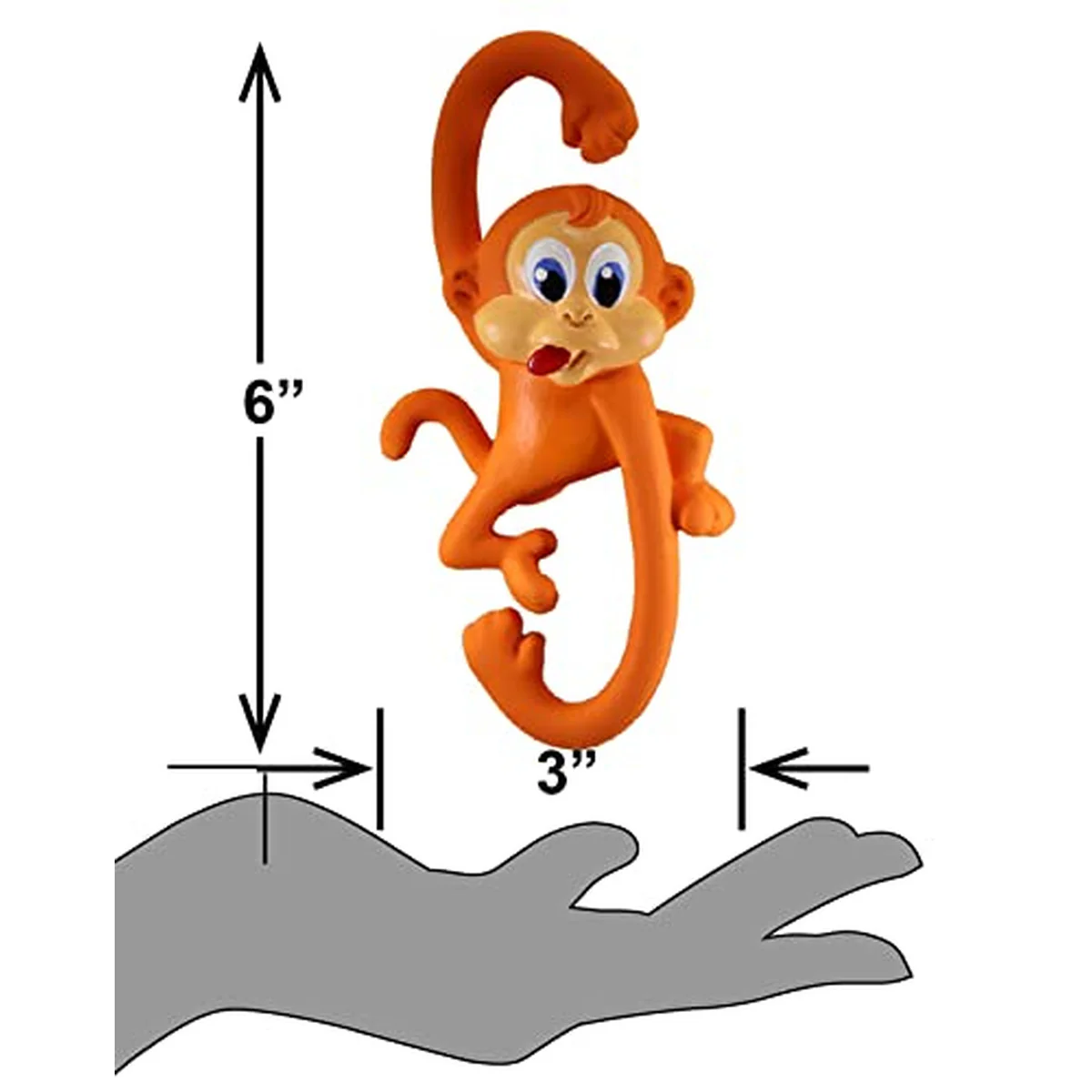 2678-6-in.-monkey-latex-dog-chew-toy-3.webp 6 in. Monkey Latex Dog Chew Toy