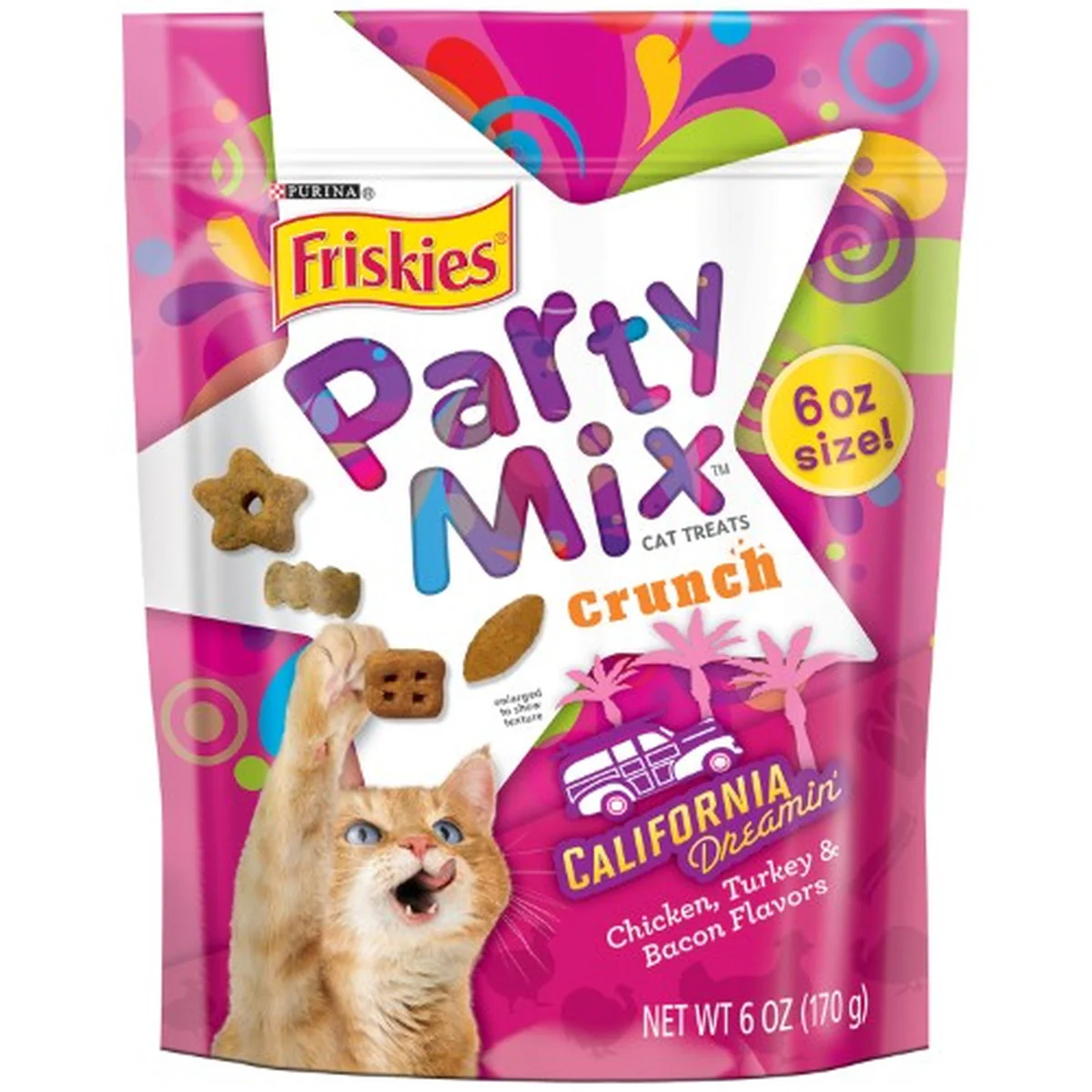 6 oz Party Mix Crunch California Dreamin' Cat Treats
