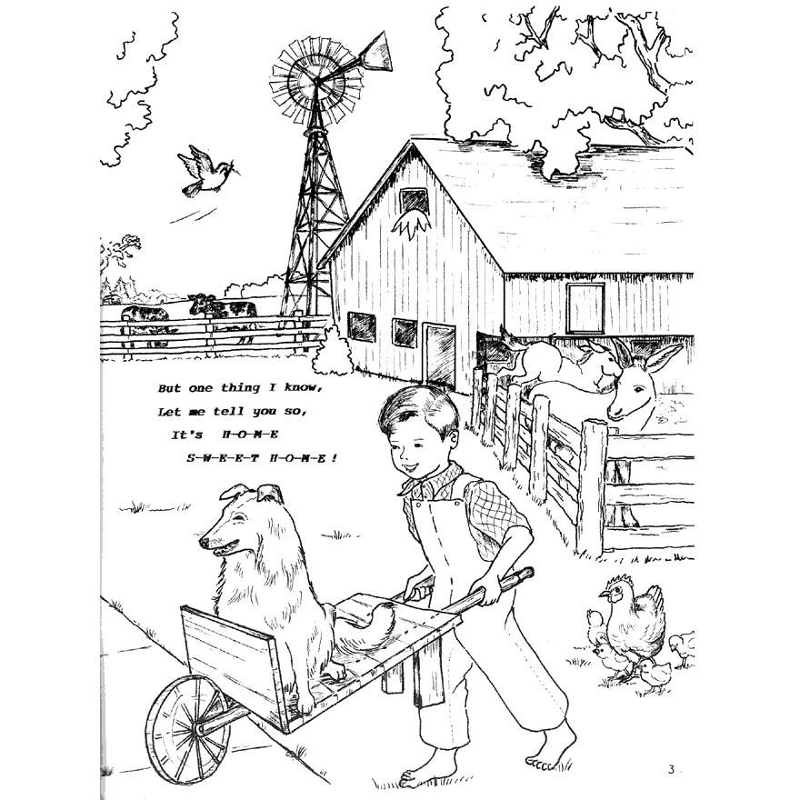 Home Sweet Home Coloring Book 6166