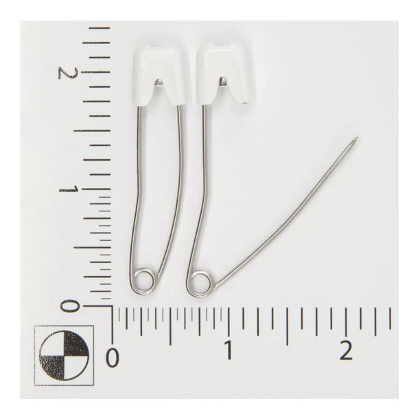 6-Count Baby-Safe White Diaper Pins 11172