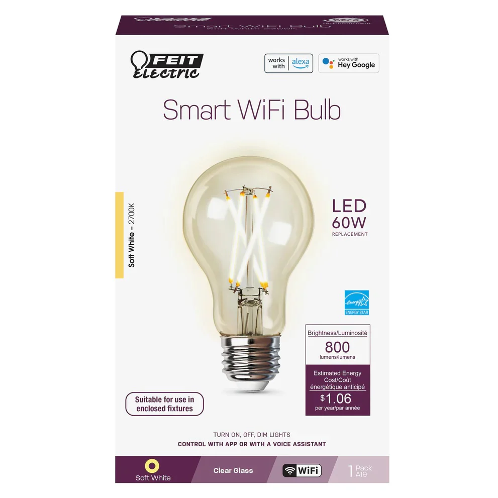 2827-60w-a19-led-smart-wifi-light-bulb-a1960cl927cafag-1.webp 60W A19 LED Smart WiFi Light Bulb A1960CL927CAFAG