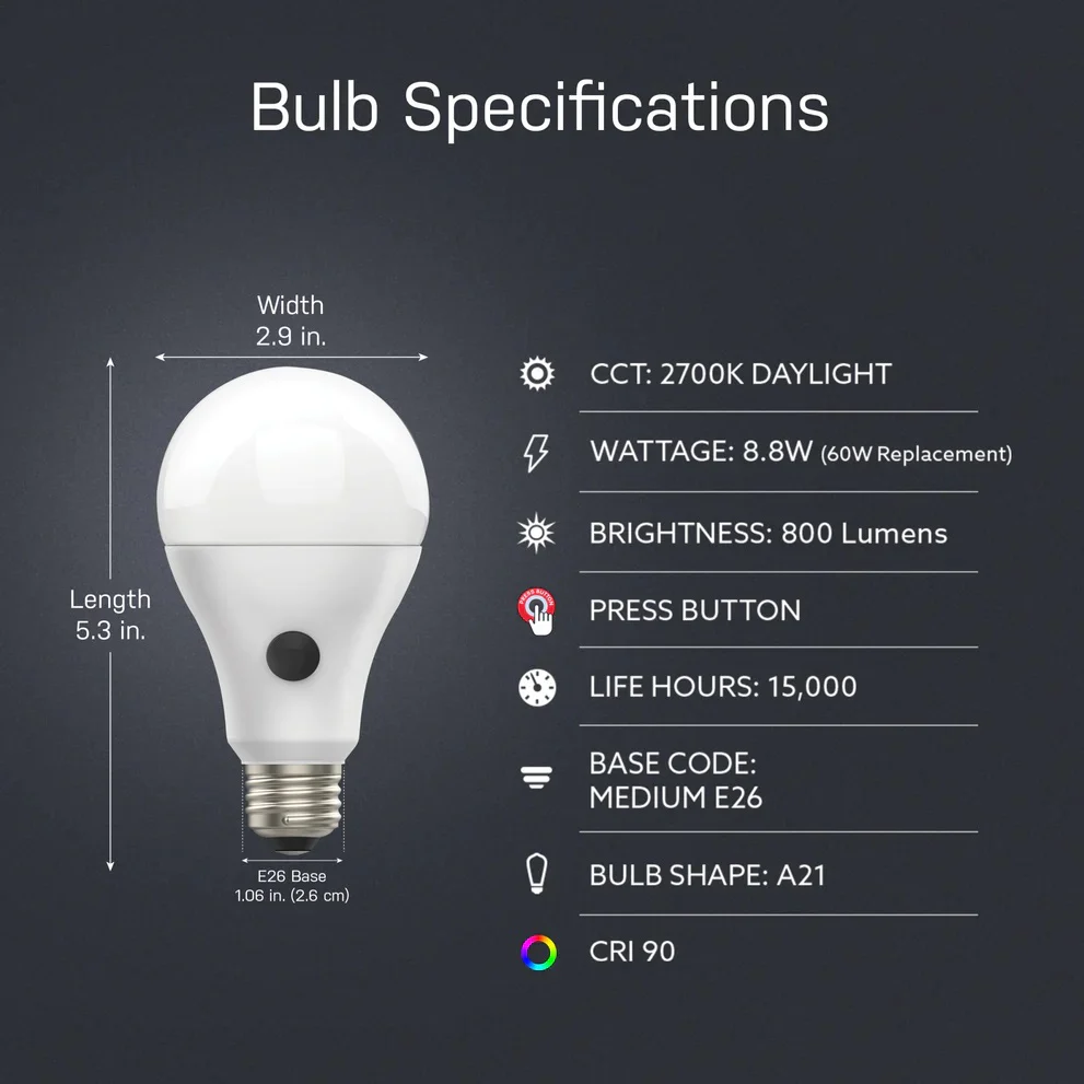 2851-60w-soft-white-battery-backup-led-light-bulb-om60927cabatg2l-2.webp 60W Soft White Battery Backup LED Light Bulb OM60927CABATG2L