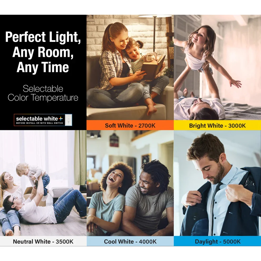 65W BR30 Color Selectable LED Light Bulb BR30DM/6WYCA/2