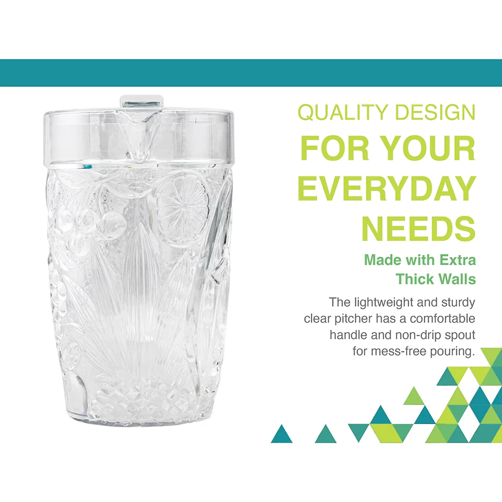 76 oz Fruit Design Acrylic Plastic Pitcher 90900