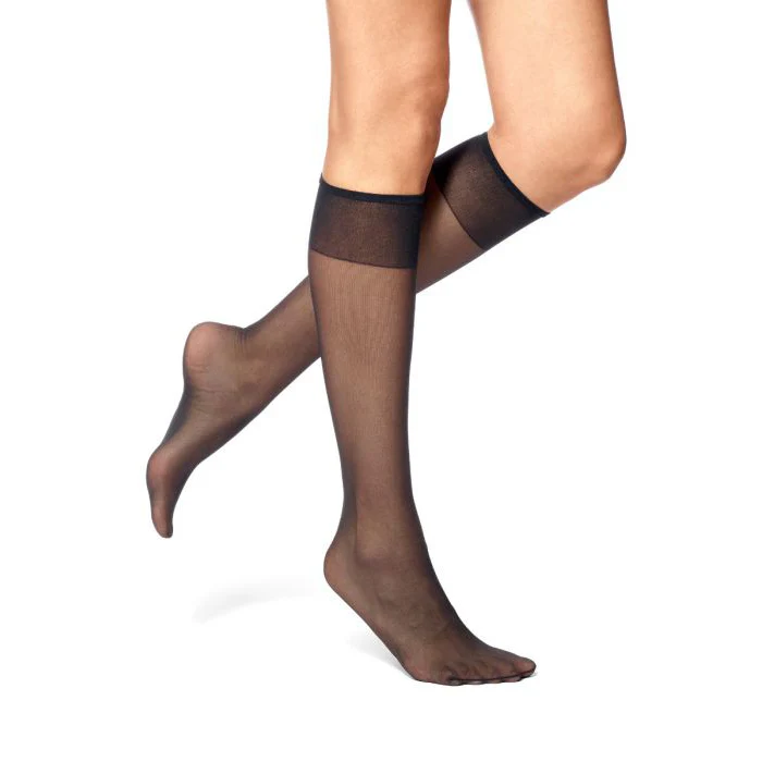 8 Pair Nylon Knee Highs NNP1031 Plus Size