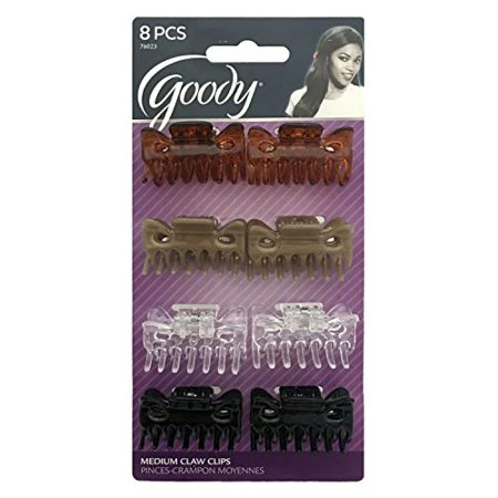 8-Pack Medium Claw Clips 76023