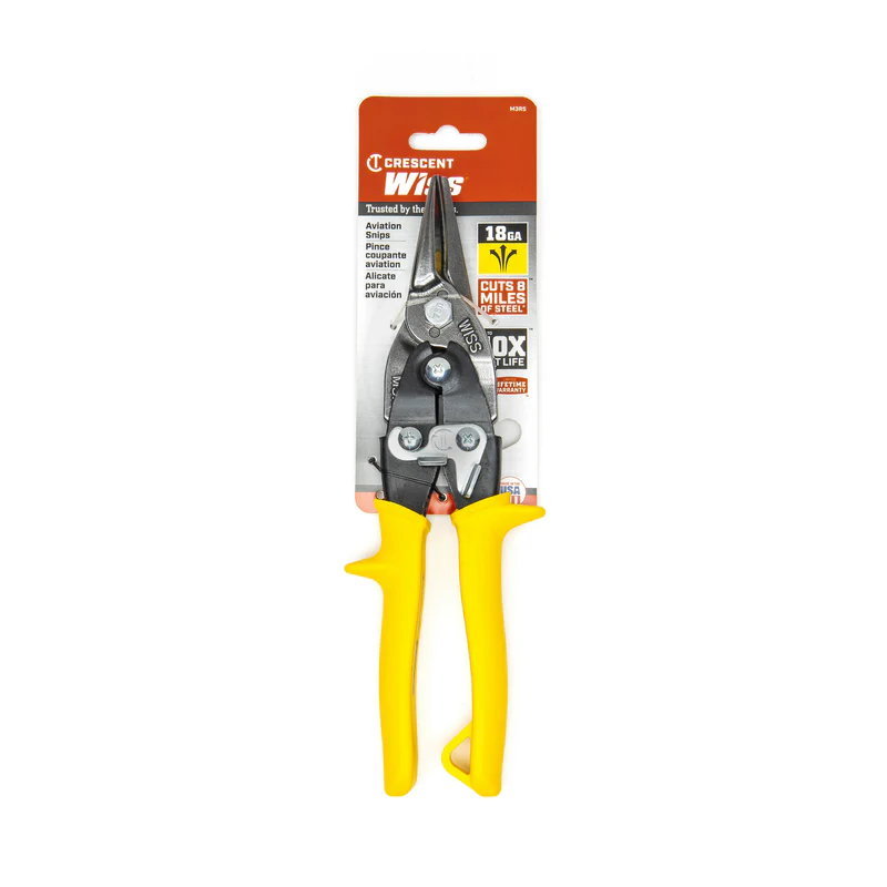 9-3/4 in. Stainless Steel Straight Combination Pattern Snips 18 Ga. M3R 21985