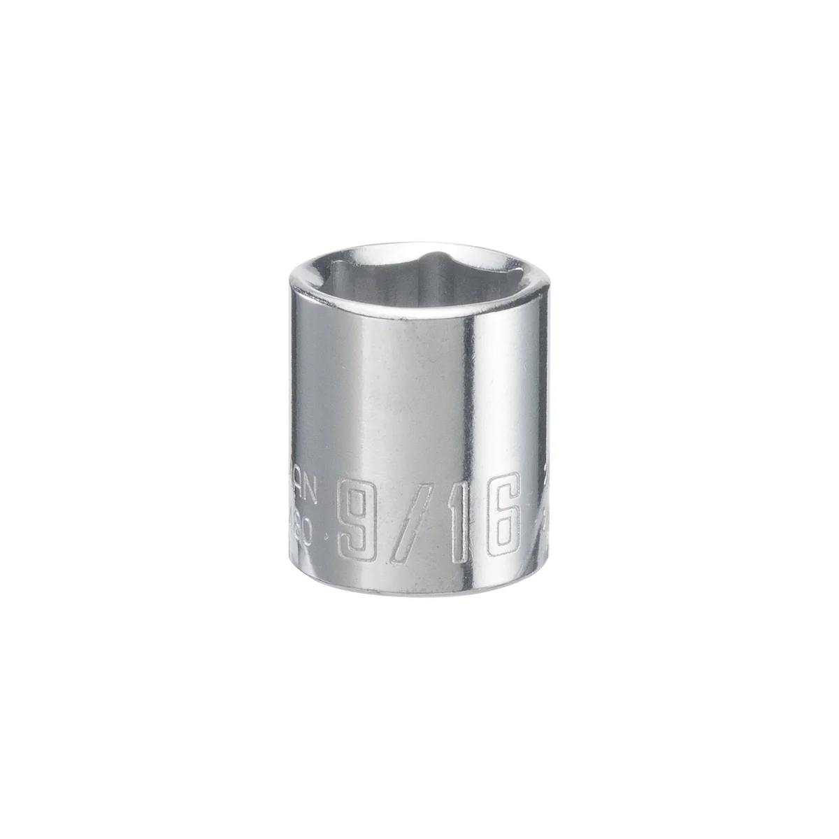 9/16 in. X 1/4 in. Drive SAE 6 Point Standard Shallow Socket 1 Pc