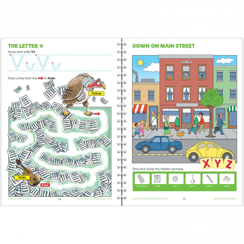 Alphabet Fun Write & Reuse Workbook 03133