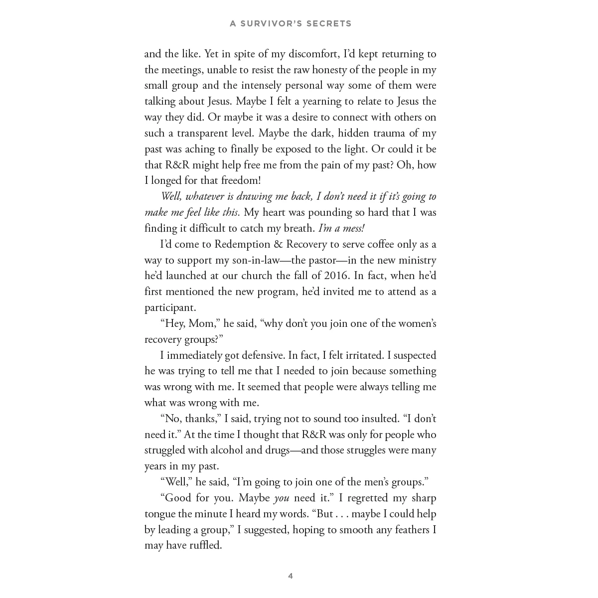 A Survivor's Secret 70824