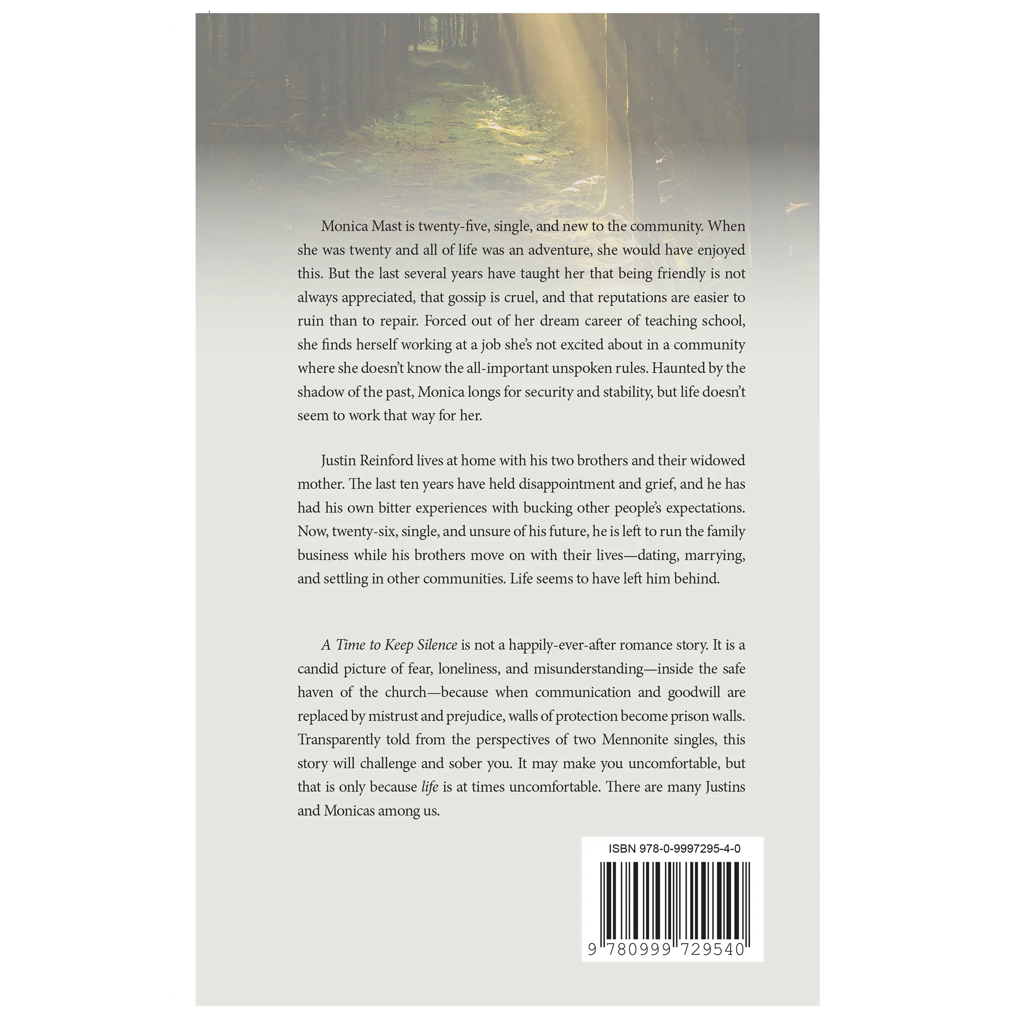 A Time to Keep Silence Book by Emily Steiner 9780999729540