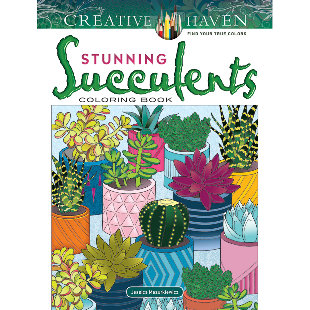 Stunning Succulents Coloring Book 9780486832494